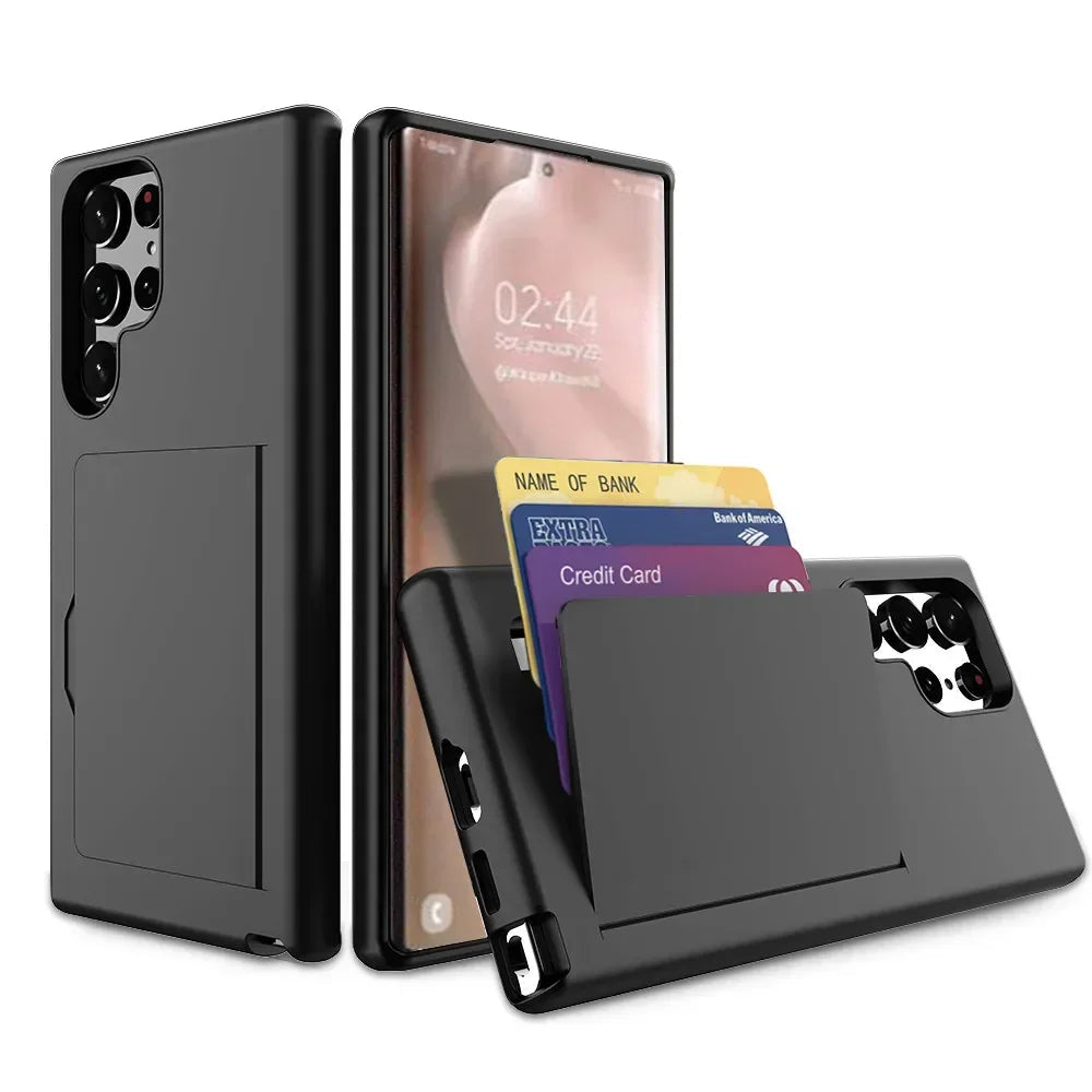 3 Card Slot Samsung Galaxy Wallet Case – Exoticase