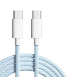 60W USB Type C to USB Type C Cable - Exoticase - Blue / 0.3 Meters or 1 Foot