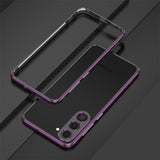 Aluminum Metal Bumper Frame Samsung Case - Exoticase - Samsung S24 Ultra / Black Purple