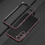 Aluminum Metal Bumper Frame Samsung Case - Exoticase - Samsung S24 Ultra / Black Red