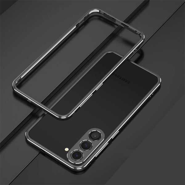 Aluminum Metal Bumper Frame Samsung Case - Exoticase - Samsung S24 Ultra / Black Silver