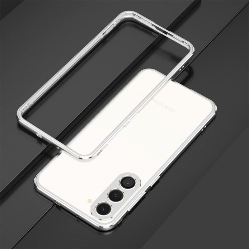 Aluminum Metal Bumper Frame Samsung Case - Exoticase - Samsung S24 Ultra / Silver