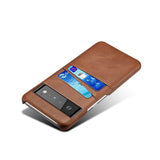 Dual Card Slots Google Pixel Wallet Case-Exoticase-For Pixel 7 Pro-Auburn-