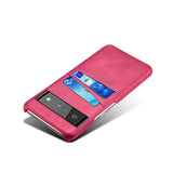 Dual Card Slots Google Pixel Wallet Case-Exoticase-For Pixel 7 Pro-Rose-