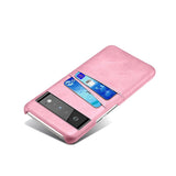 Dual Card Slots Google Pixel Wallet Case-Exoticase-For Pixel 7 Pro-Rose Gold-
