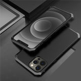 ElementBox Metal Armor Apple iPhone Case-Exoticase-For iPhone 15 Pro Max-Full Black-