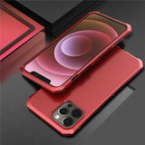 ElementBox Metal Armor Apple iPhone Case-Exoticase-For iPhone 15 Pro Max-Full Red-
