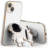 Plated Astronaut Stand iPhone Case-Exoticase-Exoticase