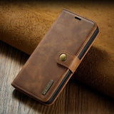 Removable Flip Wallet Samsung Case-Exoticase-Galaxy S23 Ultra-Brown-