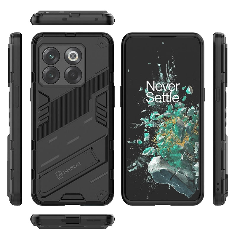 ShockProof Armor OnePlus Case With Kickstand-Exoticase-OnePlus 10R-Black-
