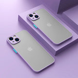 Shockproof Matte Apple iPhone Case - Exoticase - For iPhone 15 Pro Max / Purple