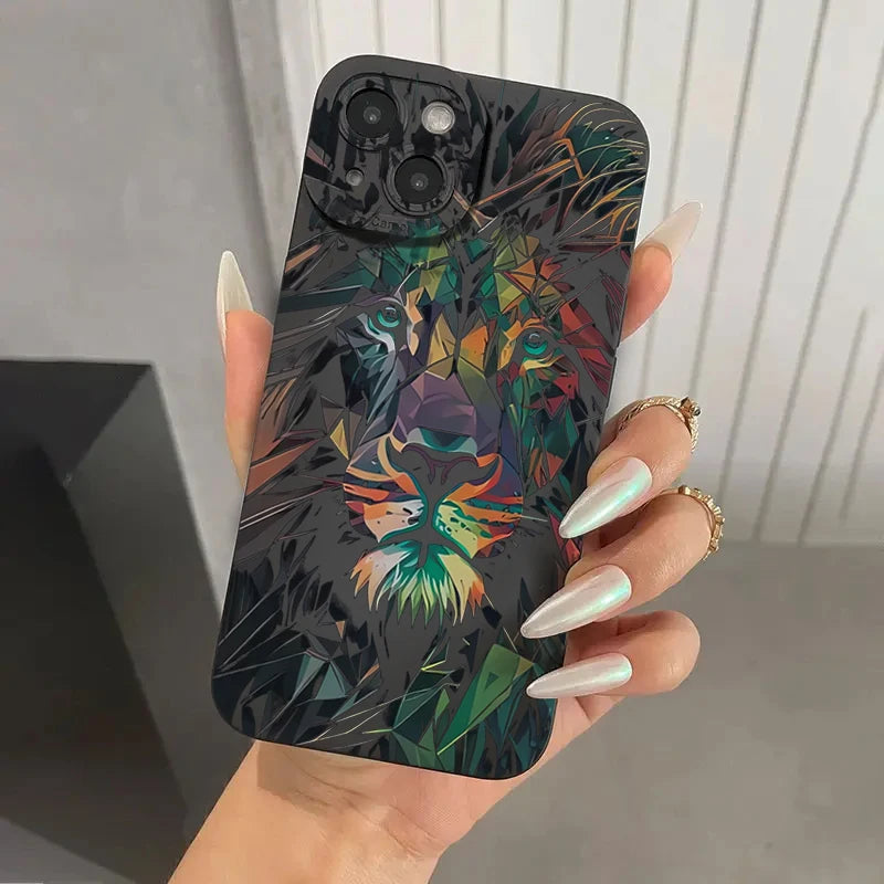 StreakStrike Colorful Lion iPhone Case, For iPhone 14 Pro StreakStrike Colorful Lion iPhone Case, For iPhone 14 Pro