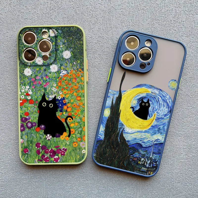 Van Gogh Cat Art iPhone Case Van Gogh Cat Art iPhone Case