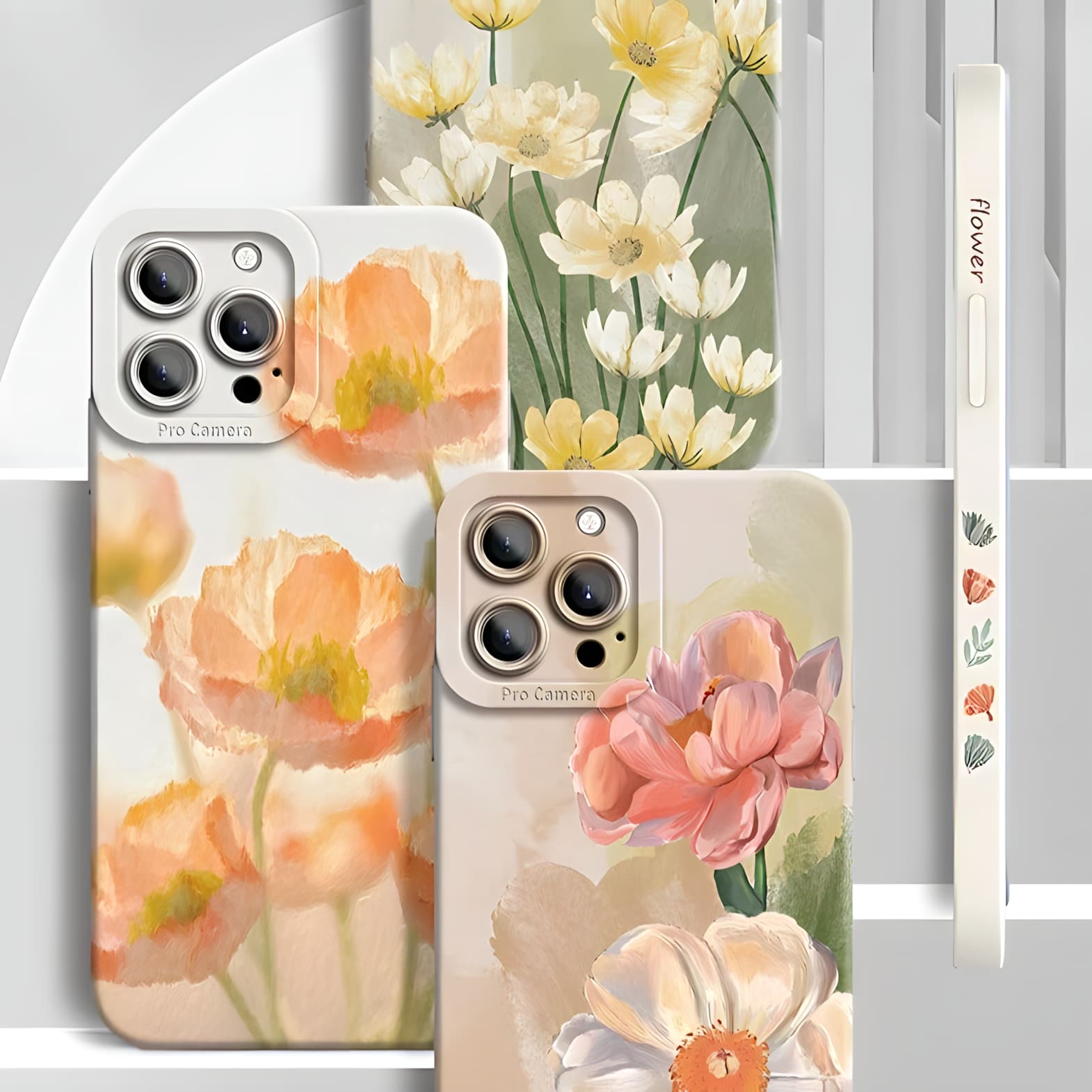 Blu&White Watercolor Floral iPhone Case (select model)