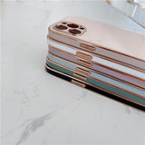 Elegant Plated and Glass Back iPhone Case-Exoticase-