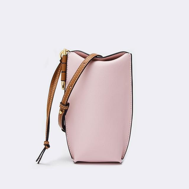 Genuine Leather Phone Bag-Exoticase-Pink-