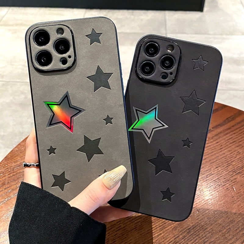 Laser Rainbow Stars Apple iPhone Case – Exoticase