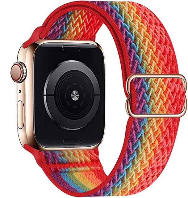 Nylon Bands for Apple Watch-Exoticase-Rainbow-38mm-40mm-41mm-