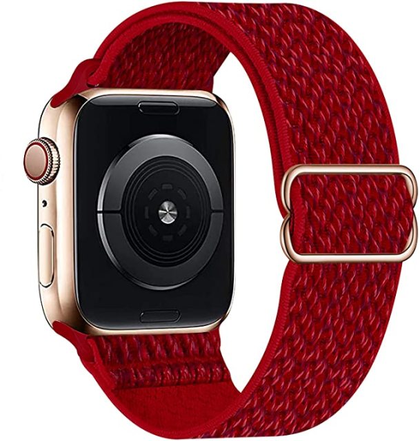 Nylon Bands for Apple Watch-Exoticase-Red 1-38mm-40mm-41mm-