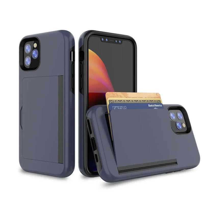 2 Card MagnetFlip iPhone Case-Exoticase-For iPhone 16 Pro Max-Blue-Exoticase