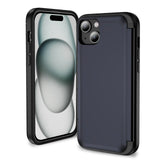 2 Card MagnetFlip iPhone Case-Exoticase-For iPhone 15 Pro Max-Navy Blue-Exoticase
