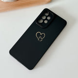 2 Cute Hearts Together Samsung Case-Exoticase-For Samsung S22 Ultra-Black-