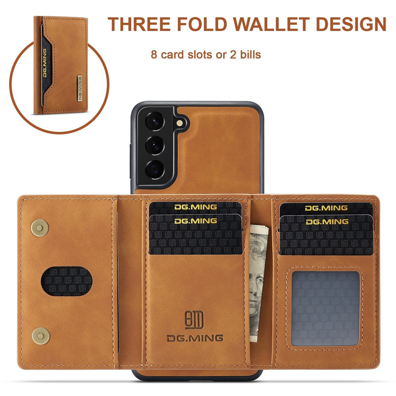 2 In 1 Detachable Magnetic Leather Samsung Galaxy Case-Exoticase-