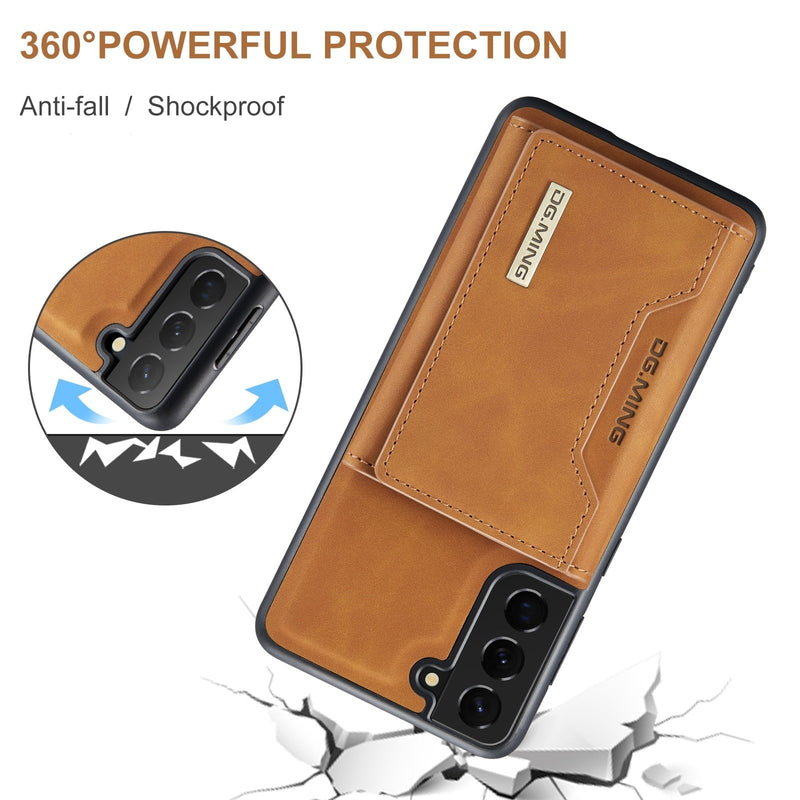 2 In 1 Detachable Magnetic Leather Samsung Galaxy Case-Exoticase-