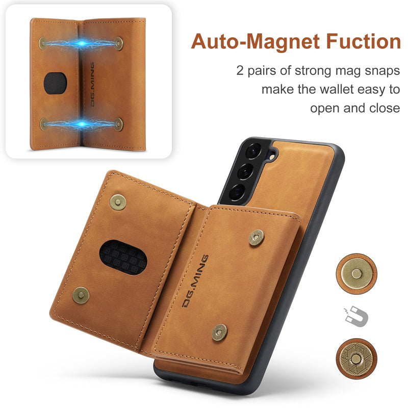 2 In 1 Detachable Magnetic Leather Samsung Galaxy Case-Exoticase-