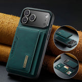 2 In 1 Detachable Magnetic Leather iPhone Case-Exoticase-For iPhone 18 Pro Max-Blue Green-Exoticase