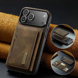 2 In 1 Detachable Magnetic Leather iPhone Case-Exoticase-For iPhone 18 Pro Max-Coffee-Exoticase