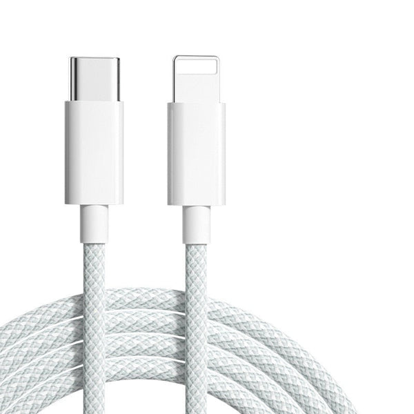 20W USB C to Lightning Cable for iPhones - Exoticase - Grey / 0.3 Meters / 1 Foot