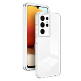 3 in 1 Hybrid Transparent Bumper Shockproof Samsung Galaxy Case-Exoticase-For Samsung S22-White-