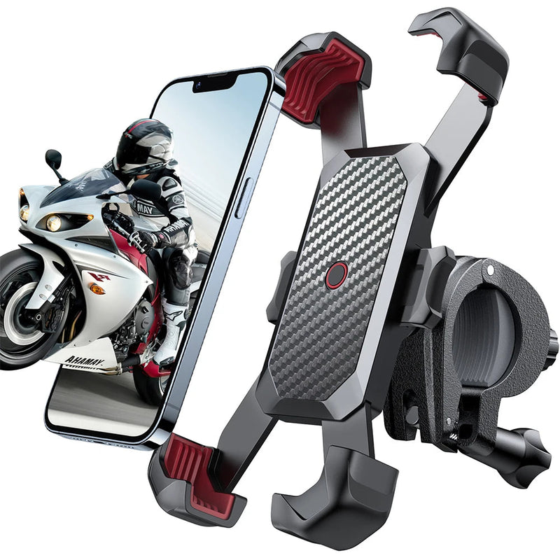 360° Rotating Bike & Motorcycle Phone Bracket-Exoticase-Black and Red-Exoticase