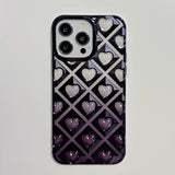 3D Hearts Gradient iPhone Case-Exoticase-