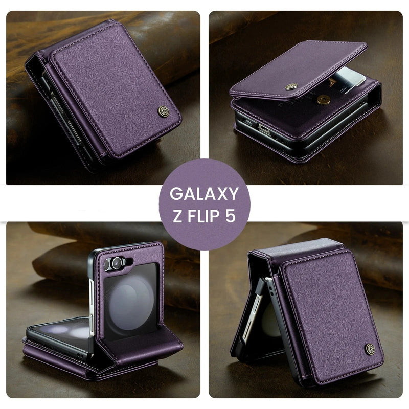 4 Card Wallet Samsung Z Flip Case-Exoticase-Exoticase