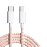 60W USB Type C to USB Type C Cable - Exoticase - Pink / 0.3 Meters or 1 Foot