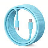 60W USB Type C to USB Type C Cable-Exoticase-Blue 2-1 Meters or 3 Feet-Exoticase