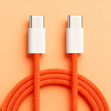60W USB Type C to USB Type C Cable-Exoticase-Orange-1 Meters or 3 Feet-Exoticase