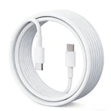 60W USB Type C to USB Type C Cable-Exoticase-White 2-1 Meters or 3 Feet-Exoticase