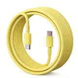 60W USB Type C to USB Type C Cable-Exoticase-Yellow 2-1 Meters or 3 Feet-Exoticase