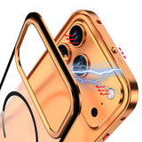 AeroMag Metal Bumper Frosted Back iPhone Case-Exoticase-Exoticase