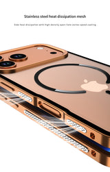 AeroMag Metal Bumper Frosted Back iPhone Case-Exoticase-Exoticase