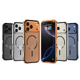 AeroMag Metal Bumper Frosted Back iPhone Case-Exoticase-Exoticase