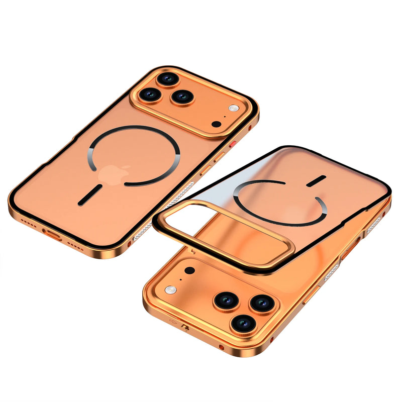 AeroMag Metal Bumper Frosted Back iPhone Case-Exoticase-Exoticase