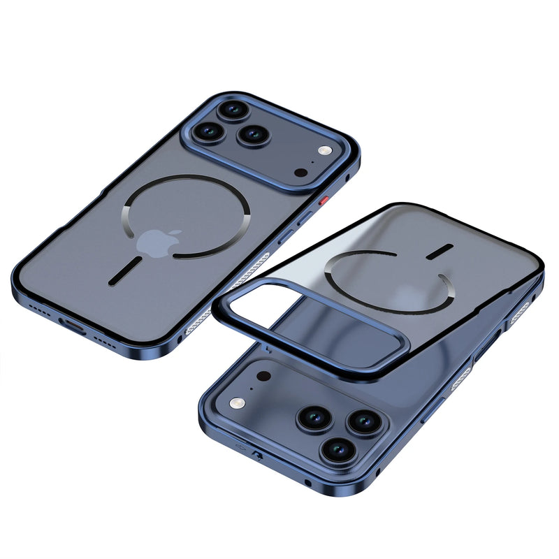 AeroMag Metal Bumper Frosted Back iPhone Case-Exoticase-Exoticase