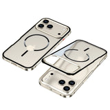 AeroMag Metal Bumper Frosted Back iPhone Case-Exoticase-Exoticase