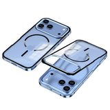 AeroMag Metal Bumper Frosted Back iPhone Case-Exoticase-Glacier-For iPhone 18 Pro Max-Exoticase