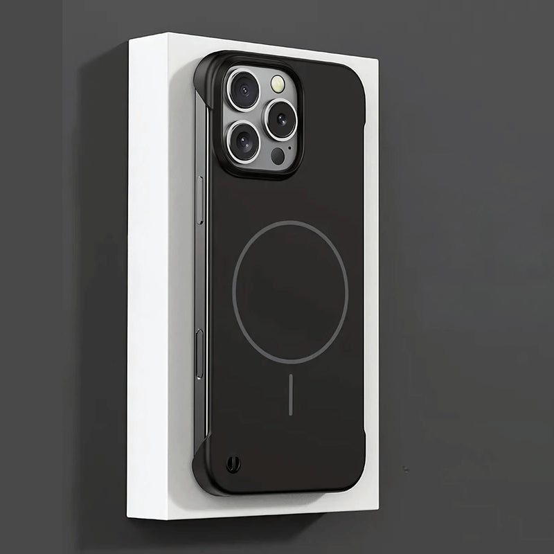 AirShell Ultra Slim MagSafe iPhone Case-Exoticase-For iPhone 16 Pro Max-Black-Exoticase