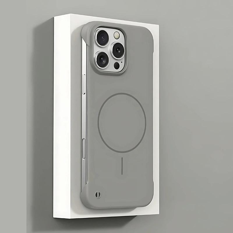 AirShell Ultra Slim MagSafe iPhone Case-Exoticase-For iPhone 16 Pro Max-Light Gray-Exoticase